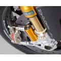 Motocorse 108mm (OE) Billet Fork Lowers "GP STYLE" (Caliper mounts) for Pressurized Ohlins front forks for Ducati Pangiale / Streetfighter V4 S / R / Speciale, V2 S / R models